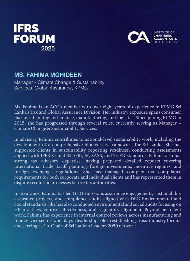 Ms Fahima Mohideen_Profile
